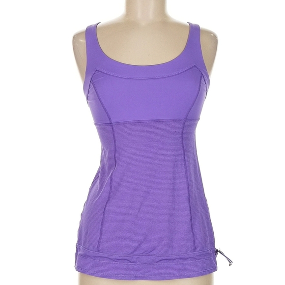 Lululemon Run: Ta Ta Topper Power Purple Tank Top With Adjustable Hem - Picture 8 of 10
